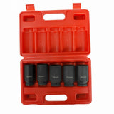 LONG IMPACT SOCKET SET | 12-POINT | 30 - 36 MM | 5 PCS. (H1552)