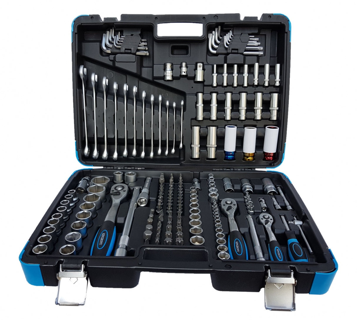 TOOL SET | 6.3 MM (1/4") / 10 MM (3/8") / 12.5 MM (1/2") | 176 PCS. (KR121176B)