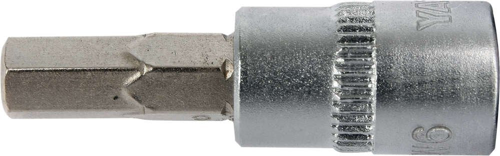 SOCKET BIT HEX 1/4" 6MM L37MM (YT-04373)