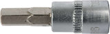 SOCKET BIT HEX 1/4" 6MM L37MM (YT-04373)