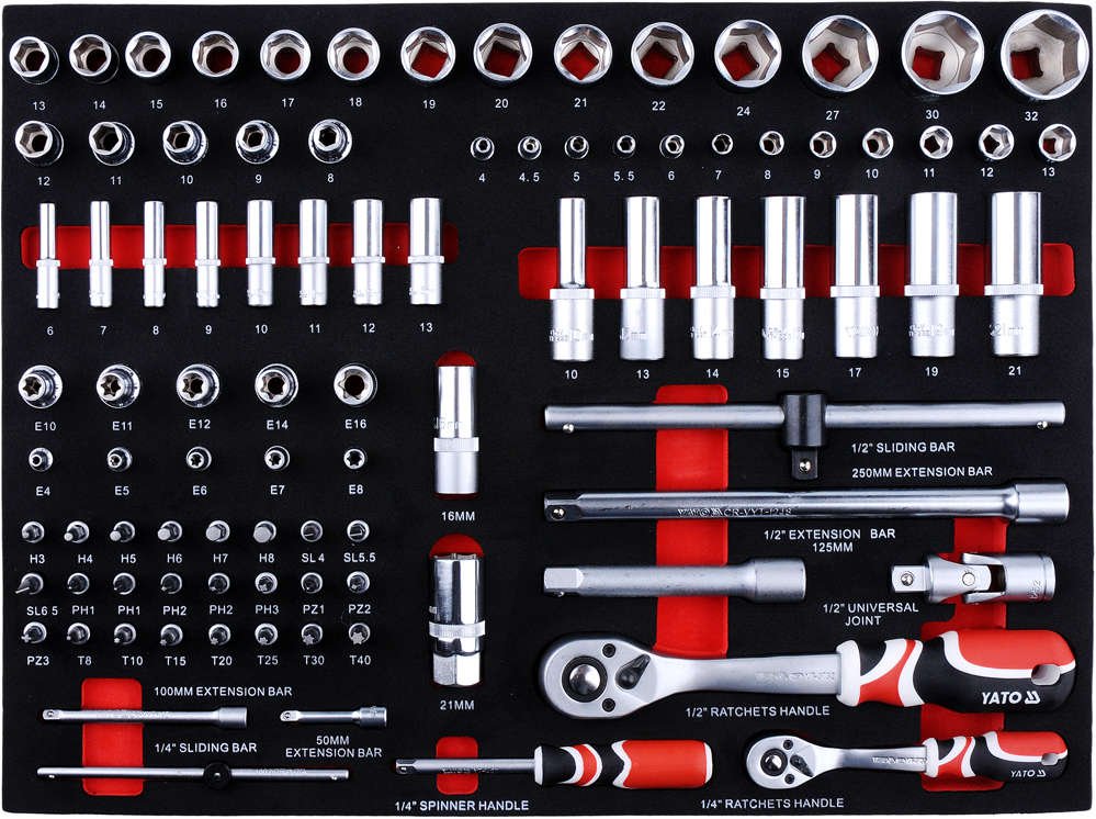 ROLLER CABINET W. TOOLS 211PCS (YT-55290)
