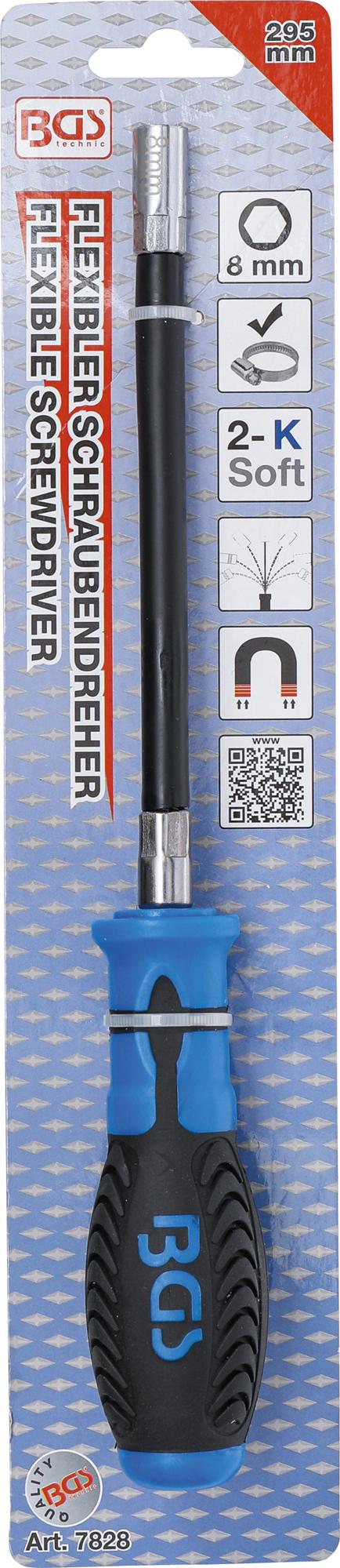 FLEXIBLE HEXAGON SCREWDRIVER | 8 MM (7828)
