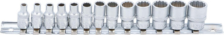 SOCKET SET, 12-POINT | 6.3 MM (1/4") DRIVE | 4 - 14 MM | 13 PCS. (2269)
