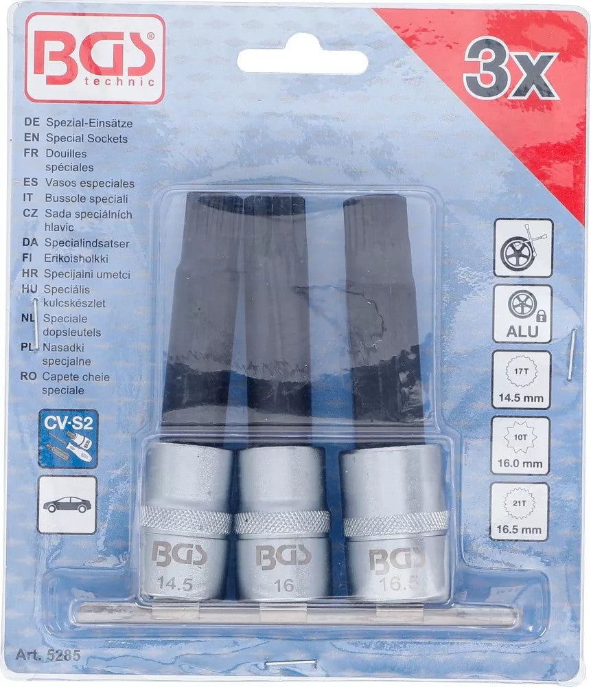 SPECIAL SOCKETS | FOR BMW RIM LOCKS | 3 PCS. (5285)
