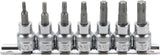 BIT SOCKET SET | 10 MM (3/8") DRIVE | T-STAR (FOR TORX) T15 - T50 | 7 PCS. (5108)
