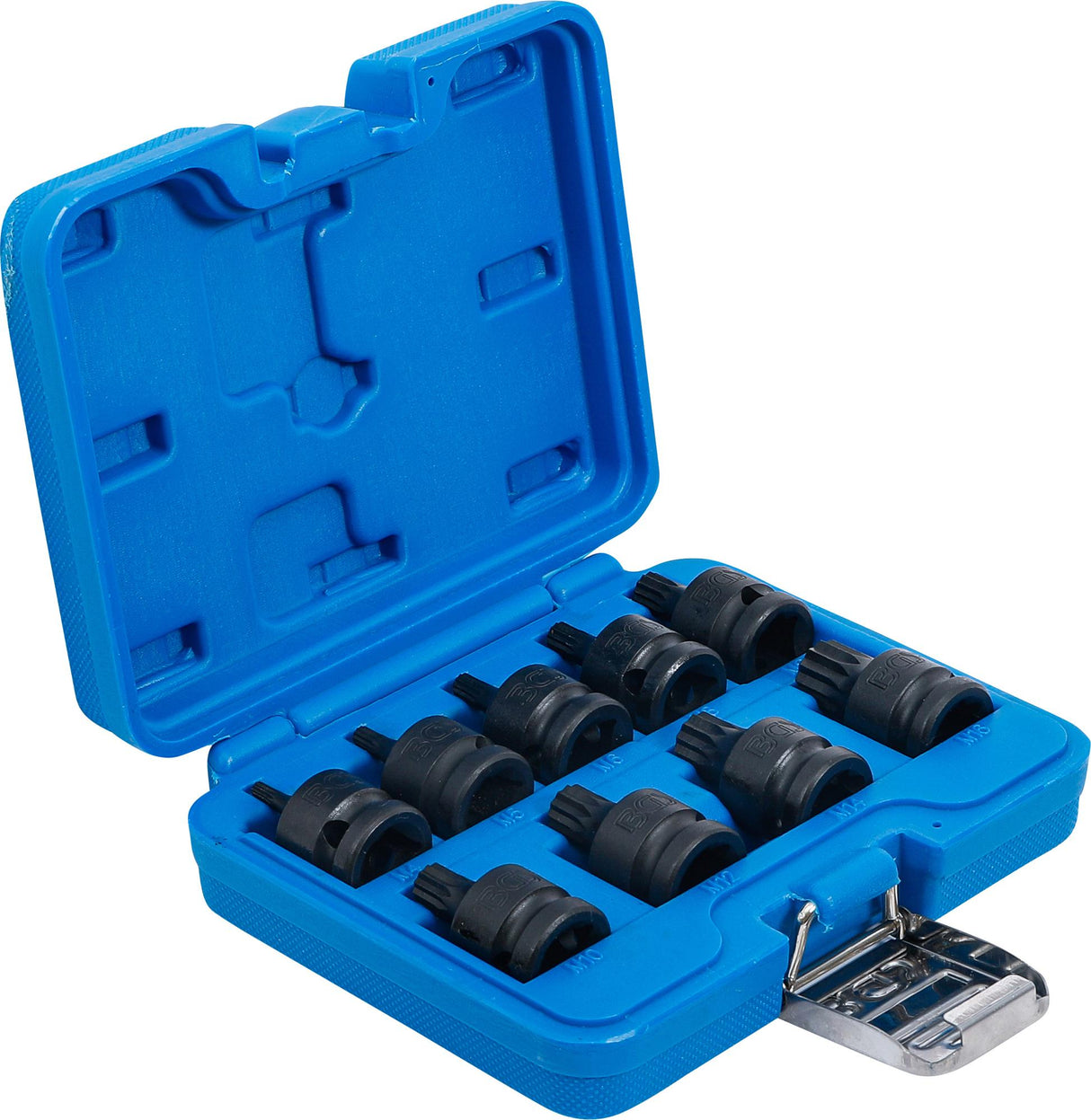 IMPACT BIT SOCKET SET | 12.5 MM (1/2") DRIVE | SPLINE (FOR XZN) M4 - M16 | 9 PCS. (5487)