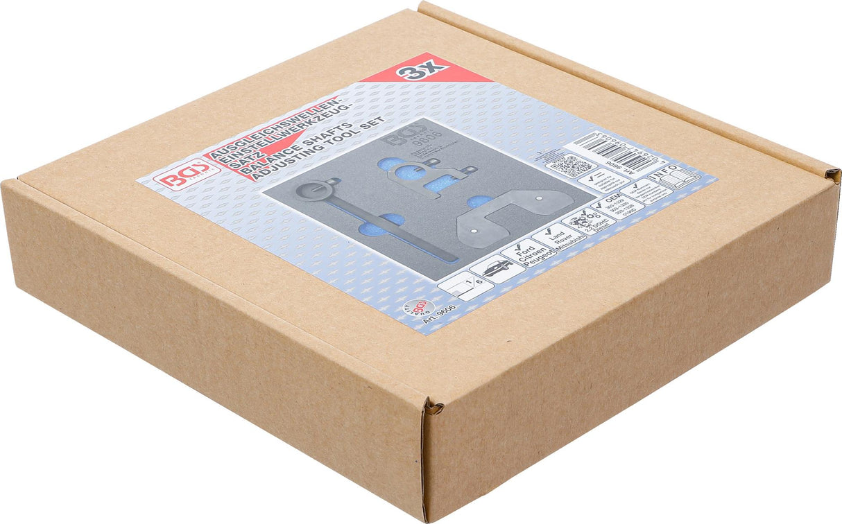 TOOL TRAY 1/6: BALANCE SHAFT ADJUSTING TOOL SET | FOR LAND ROVER, CITROEN, MITSUBISHI, PEUGEOT, FORD 2.2 DOHC DIESEL ENGINES (9606)