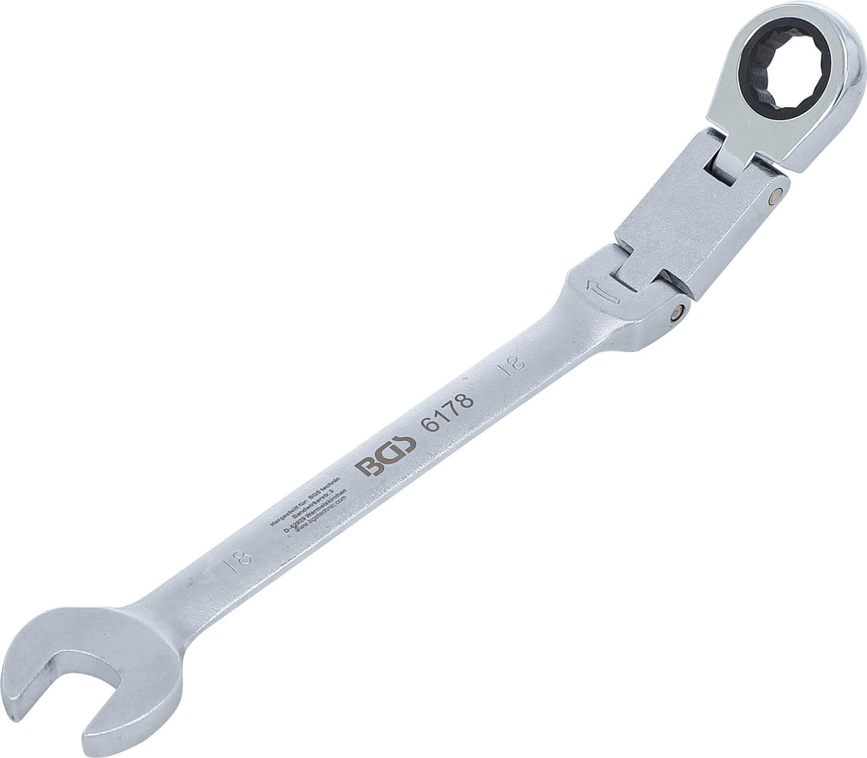 DOUBLE-JOINT RATCHET COMBINATION WRENCH | ADJUSTABLE | 18 MM (6178)