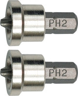 SCREWDRIVER BIT SET FOR GYPSUM PH2 2PCS (65800)