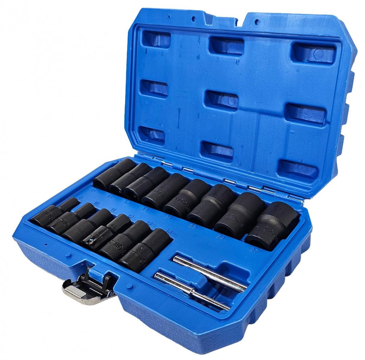 SPECIAL SOCKET SET / SCREW EXTRACTORS | 12.5 MM (1/2") | 8 - 27 MM | 16 PCS. (SK2016185)
