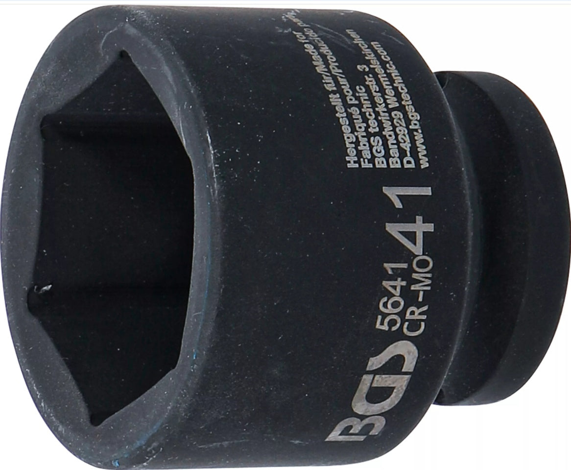 IMPACT SOCKET, HEXAGON | 20 MM (3/4") DRIVE | 41 MM (5641)