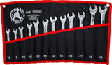 RATCHET COMBINATION WRENCH SET | FLEXIBLE HEADS | 8 - 19 MM | 12 PCS. (30002)