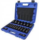 IMPACT SOCKET SET LONG | 12.5 MM (1/2") | 10-38 MM | 20 PCS. (SK1220)