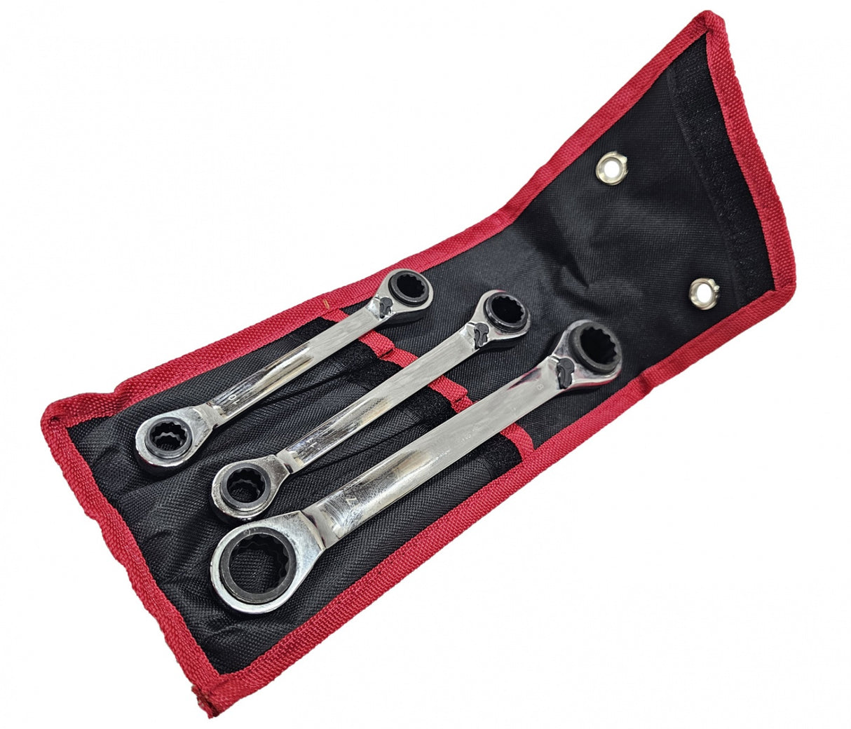 MULTI-FUNCTION RATCHET WRENCHES | DOUBLE-SIDED WITH REVERSE | 4-IN-1 | 8-19 MM | 3 PCS. (RS3B)