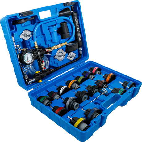 RADIATOR PRESSURE AND COOLING SYSTEM TESTER | REFILLING SYSTEM INCLUDED | 28 PCS. (8098)