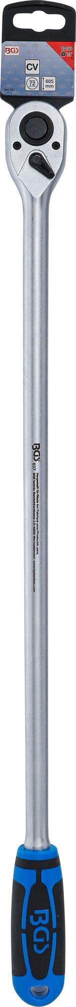 REVERSIBLE RATCHET | EXTRA LONG | 12.5 MM (1/2") | 605 MM (637)