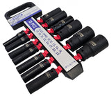 IMPACT SOCKET SET LONG | 12.5 MM (1/2") | 10-32 MM | 13 PCS. (SK1213)