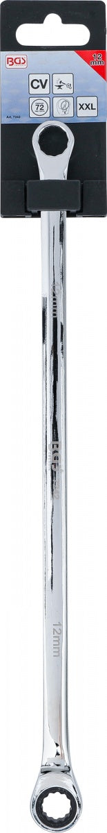 RATCHET RING WRENCH AND RING SPANNER | EXTRA LONG | 12 MM (7242)