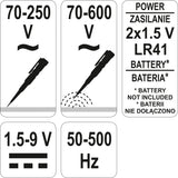 DIGITAL VOLTAGE TESTER   70-250V LCD (YT-2864)
