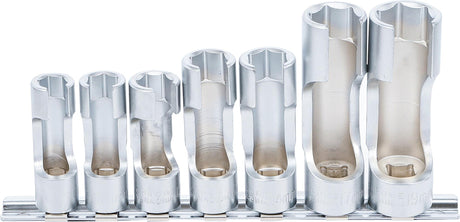 SPECIAL SOCKET SET, SLOTTED | 10 MM (3/8") DRIVE | 10 - 19 MM | 7 PCS. (1105)