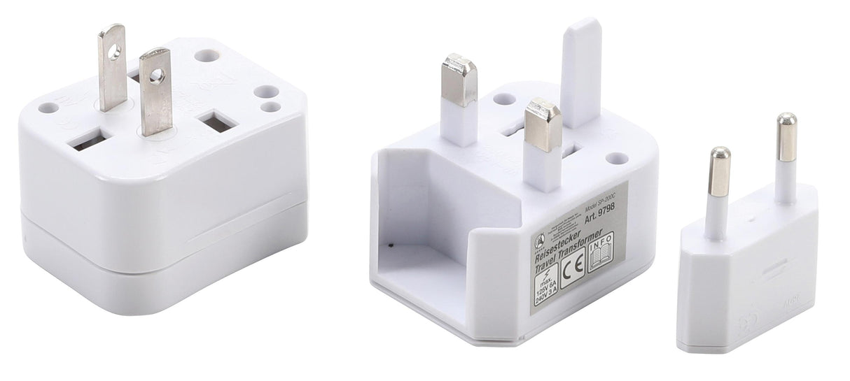 TRAVEL PLUG ADAPTOR | 3 PCS. (9798)