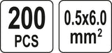 200 PCS HEAT SHR. BUTT CONECT. 0.5-6MM2 (YT-81461)