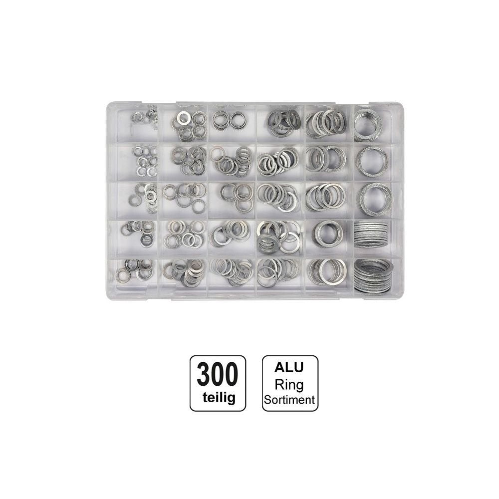 WASHER ASSORTMENT | ALUMINUM | 300 PCS. (SK01005)