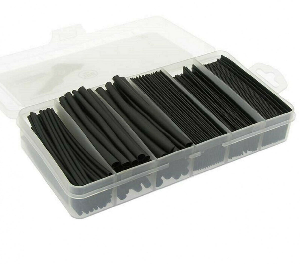 HEAT SHRINK TUBING ASSORTMENT | BLACK | 196 PCS. (SK01145)