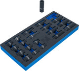 TOOL TRAY 1/3: IMPACT SOCKETS HEXAGON | 12.5 MM (1/2") | 10 - 24 MM | 20 PCS. (4130)