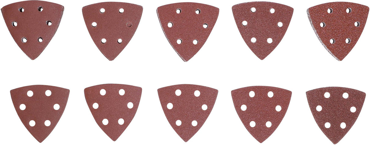 SANDING PADS SET FOR TRIANGULAR SANDERS | 95 X 95 MM | K 40 - 180 | 50 PCS. (80815)