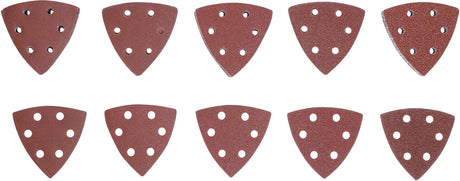 SANDING PADS SET FOR TRIANGULAR SANDERS | 95 X 95 MM | K 40 - 180 | 50 PCS. (80815)