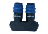 AIR DISTRIBUTOR WITH 2 SOCKETS STRAIGHT 1/4" (TSC-2)