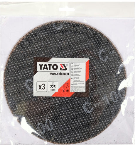 ABRASIVE DISC 225MM 3PCS P100 (YT-845823)