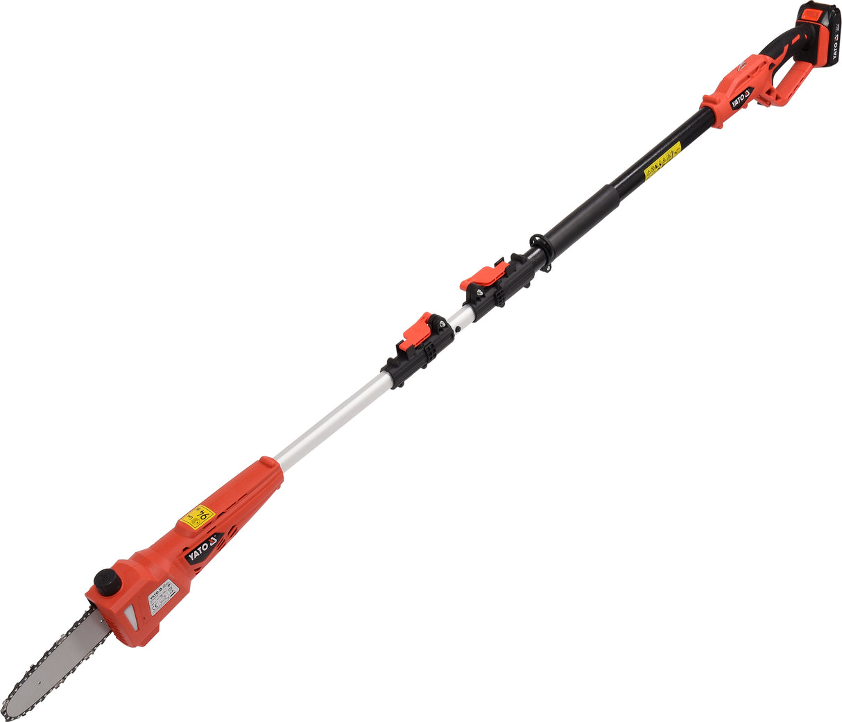 TELESCOPIC CHAIN SAW 18V 8'' - 2AH (YT-82836)