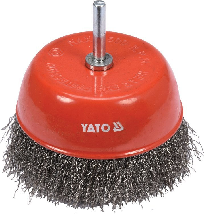 CUP BRUSH 100MM INOX FOR DRILL (YT-47511)