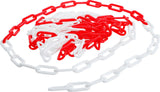 BARRIER CHAIN | RED AND WHITE | PLASTIC | 5 M (80809)