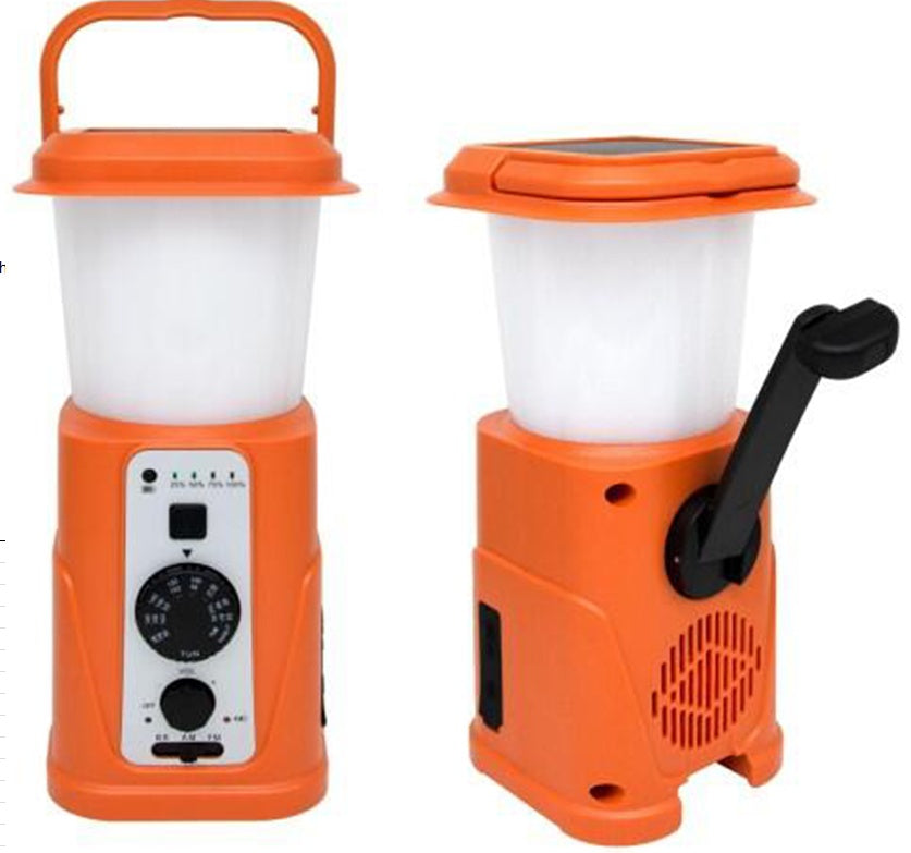 SOLAR AND MANUAL LEVER FLASHLIGHT WITH RADIO | LI-ION (SL2R)