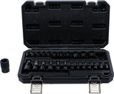 SOCKET AND BIT SET | 6.3 MM (1/4"), 10 MM (3/8"), 12.5 MM (1/2") DRIVE | E-STAR / T-STAR (FOR TORX) | 25 PCS (20124)