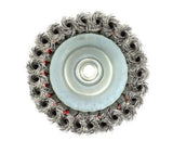 WIRE BRUSH POT TYPE | TWISTED / WITH RING | M14 | Ø 125 MM (ES740125R)