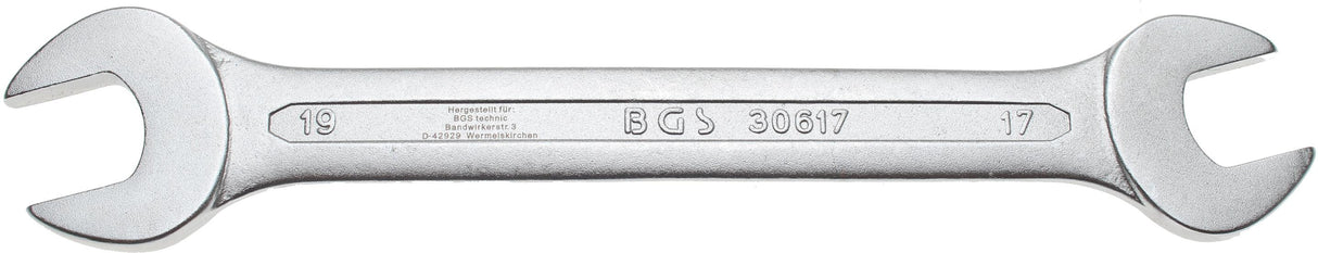 DOUBLE OPEN END SPANNER | 17X19 MM (30617)