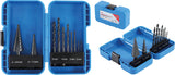 STEP DRILL AND TWIST DRILL SET | 4 - 12 / 4 - 20 MM | 2 - 5 MM | 10 PCS. (1686)