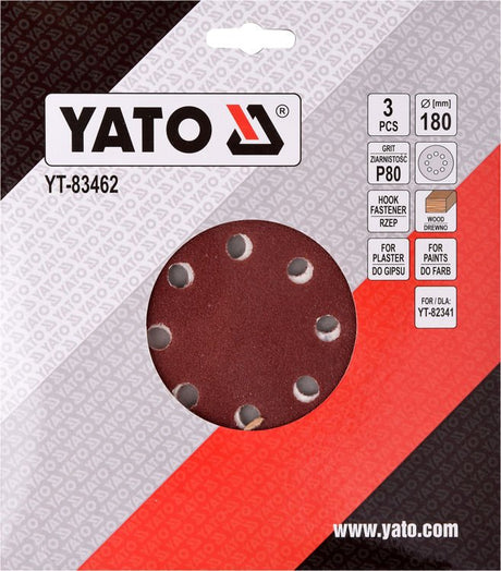 SANDING PAPER FOR DRYWALL 180MM P80 (YT-83462)