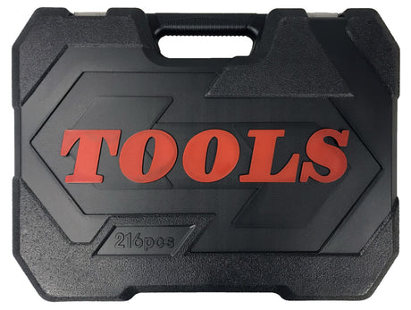 TOOL SET | 6.3 MM (1/4") / 10 MM (3/8") / 12.5 MM (1/2") | 216 PCS. (BK121216)