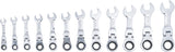 RATCHET COMBINATION WRENCH SET | EXTRA SHORT | 8 - 19 MM | 12 PCS. (30003)