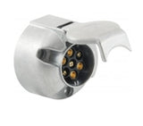 TRAILER SOCKET 7 CONTACTS ALUMINUM ISO 1724 (TR0840A)