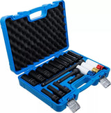 IMPACT SOCKET AND PROTECTIVE IMPACT SOCKET SET | HEXAGON | 12.5 MM (1/2") DRIVE | 10 - 24 MM | 18 PCS. (5202)