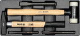 PVC TRAY WITH HAMMER AND PUNCHES (YT-5540)