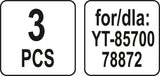 VACUUM CLEANE BAG 3PCS FO YT-85700 78872 (YT-85735)