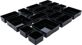 PLASTIC STRORAGE TRAYS | FOR WORKSHOP TROLLEY | 17 PCS. (9550)