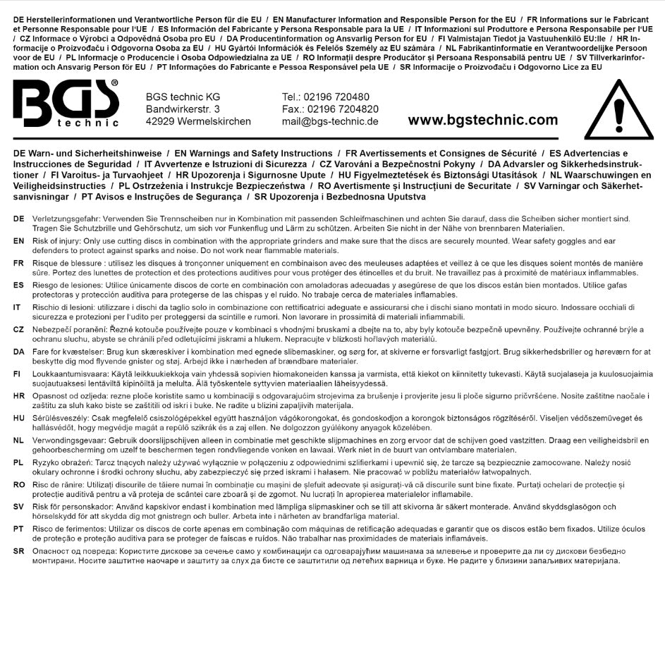 CUTTING DISC FOR METAL | Ø 115 X 2.5 X 22.2 MM | TYPE 42 (3922)